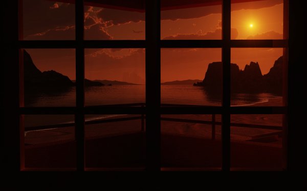 Оранжевый закат