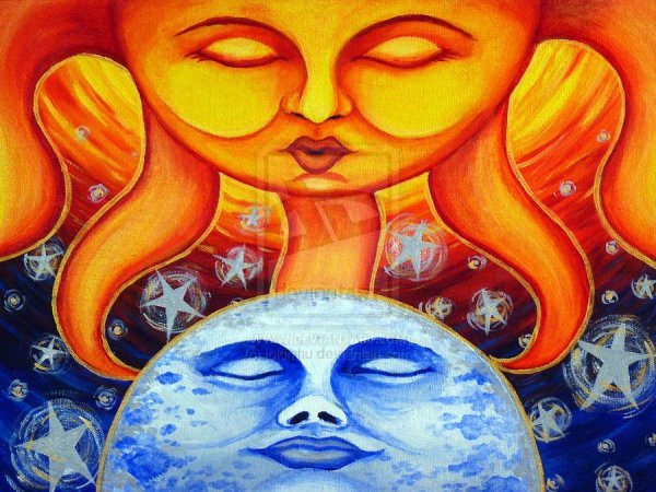 Солнце и Луна вместе