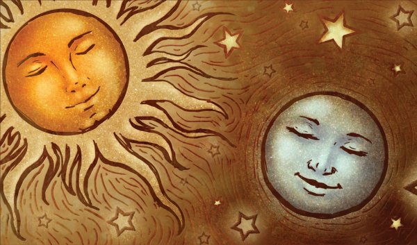 Луна и солнце в Акшая Тритью