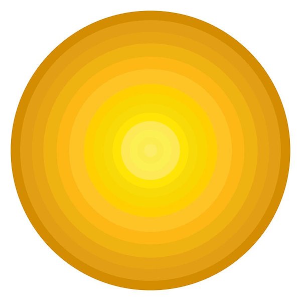 Солнце круглое