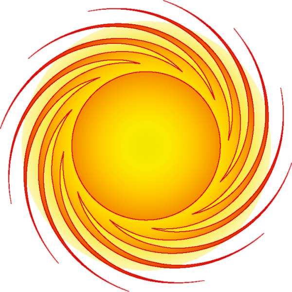 Солнечный круг вектор