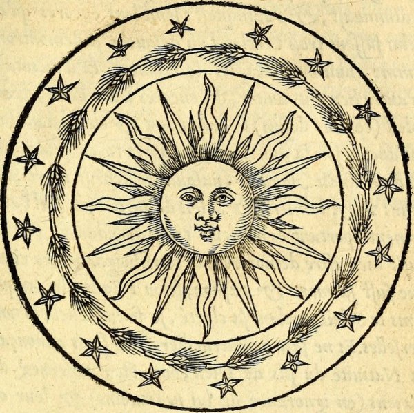 Гравюра Алхимия солнце