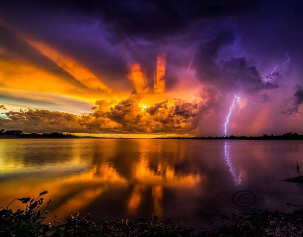 Гроза на закате