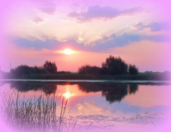 Рассвет лучи солнца