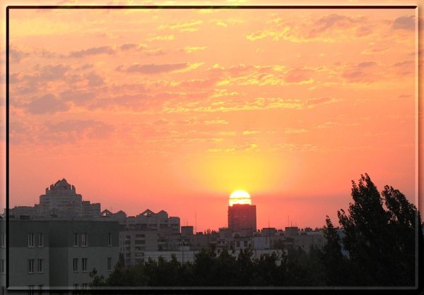 Солнце закат каньоны