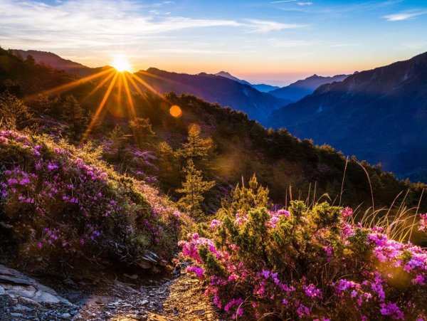 Красивый рассвет