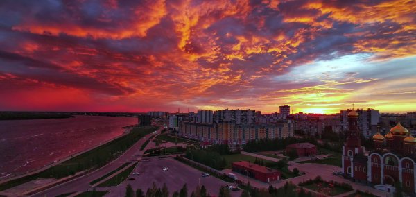 Красивое солнце