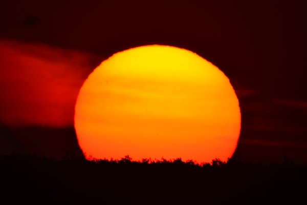 Красное солнце