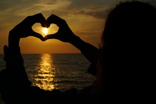 Сердце в лучах солнца