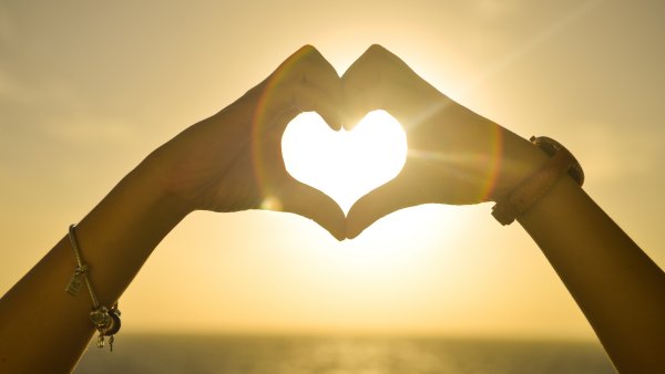 Сердечко на закате