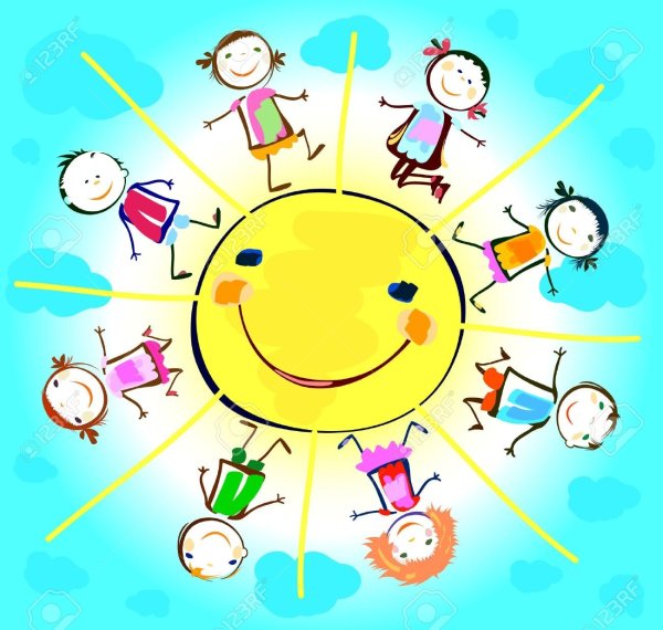 Солнышко в круге для детей