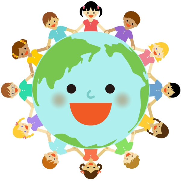 Дети вокруг земли