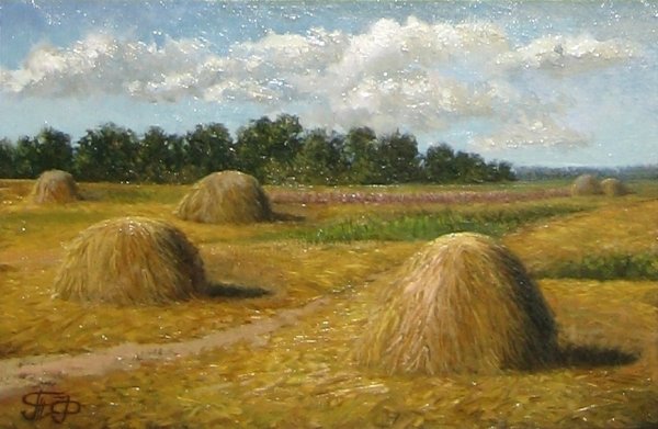 Дети на сенокосе