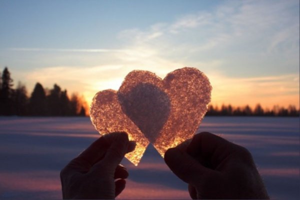 Сердечко на закате