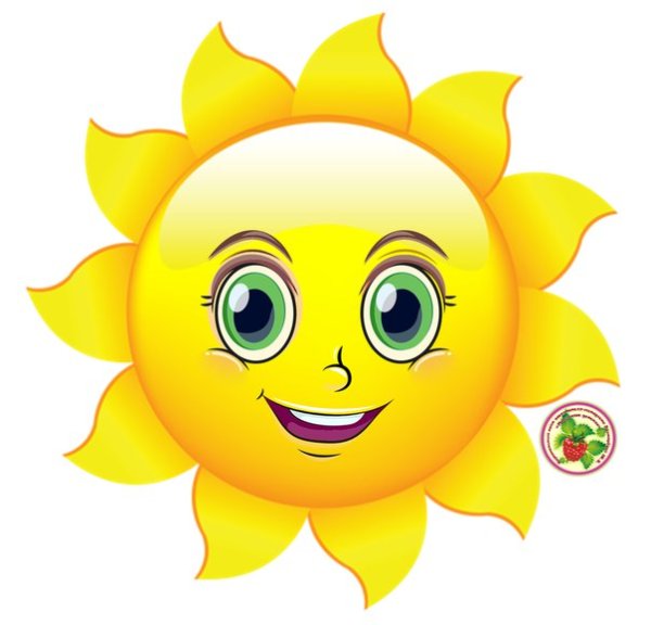 Солнце с глазами и улыбкой