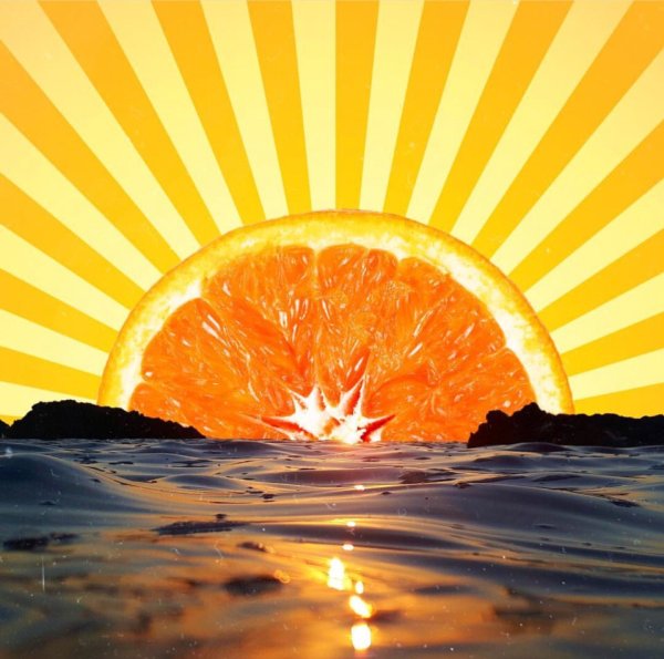 Огромное солнце