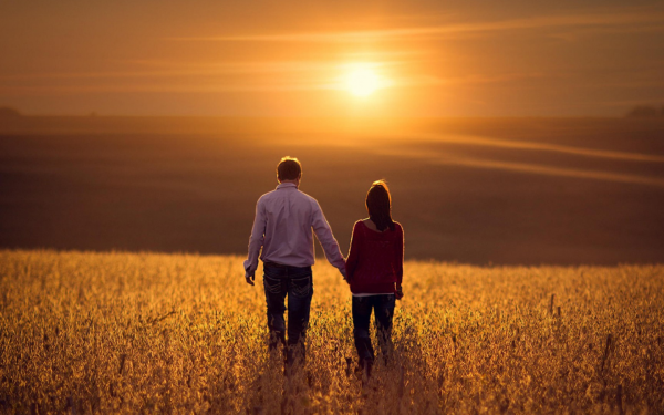 Двое на закате