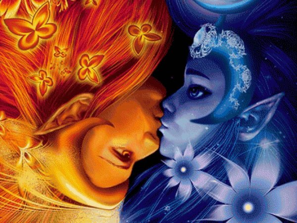 Солнце и Луна вместе