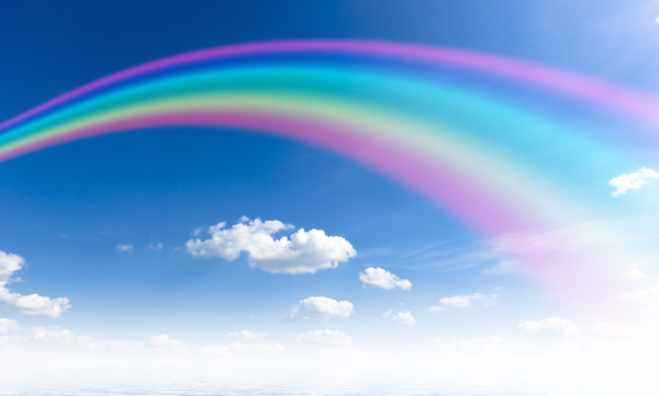 Радуга над полем