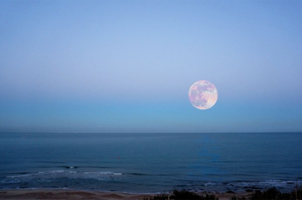 Луна на рассвете