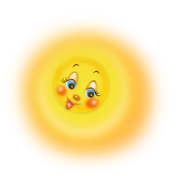 Солнечные лучи на прозрачном фоне