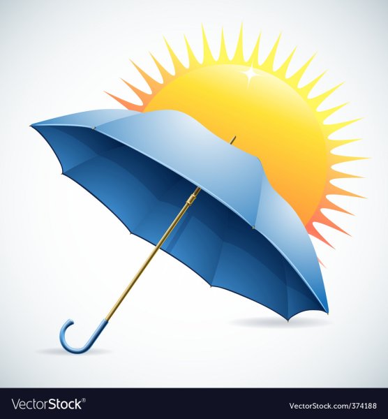 Солнце с зонтиком