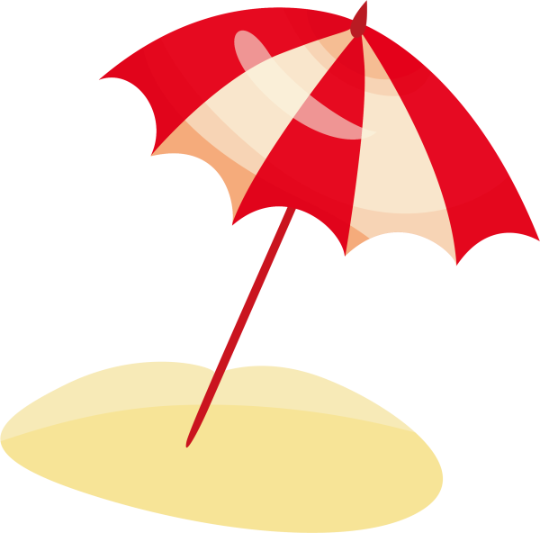 Нарисовать пляжный зонт