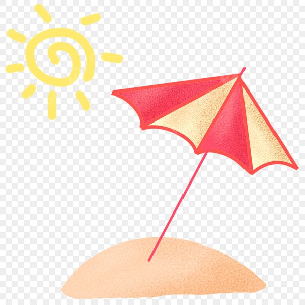 Пляжный зонт вектор