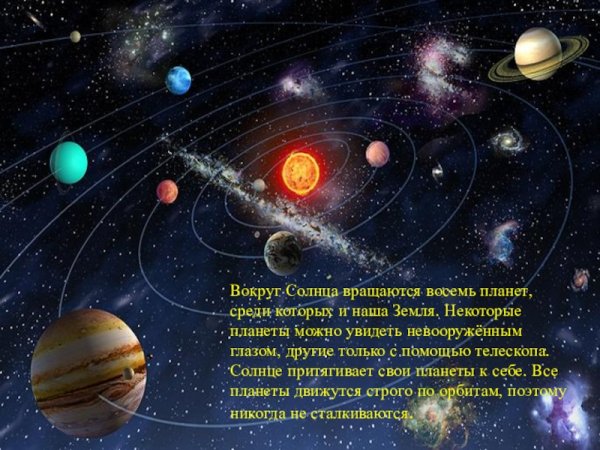 Движение планеты вокруг солнца
