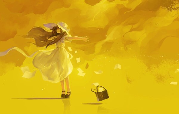 Девушка в желтом