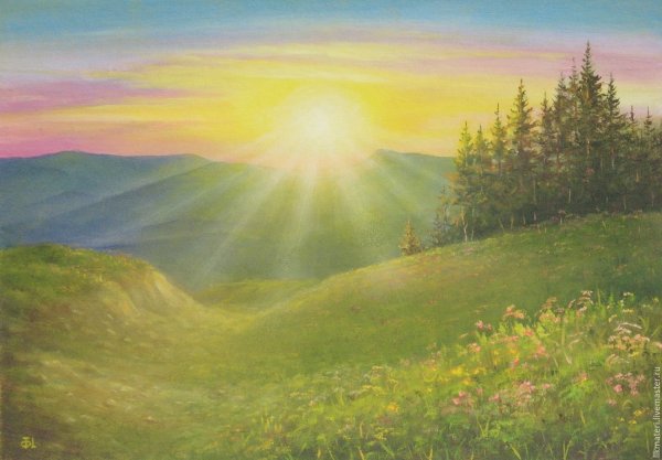 Картина Восход солнца