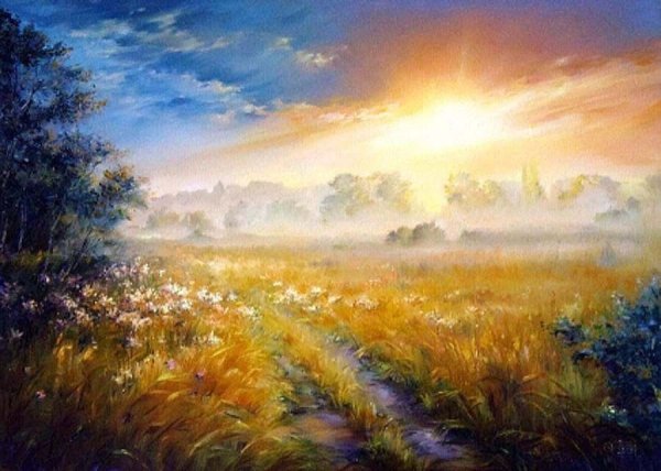 Картина Янтарный рассвет Татьяна Степанюк