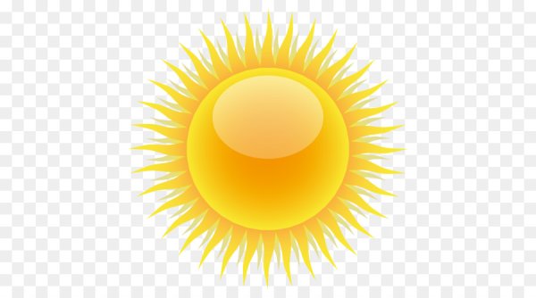 Солнце на прозрачном фоне