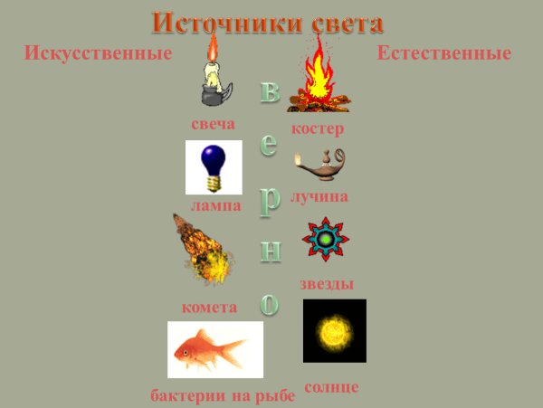 Костер это искусственный или естественный источник света