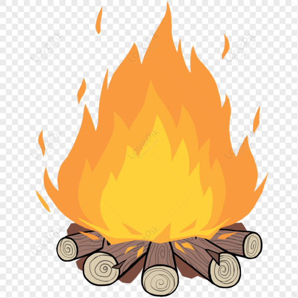 Персонажи у костра из мультика