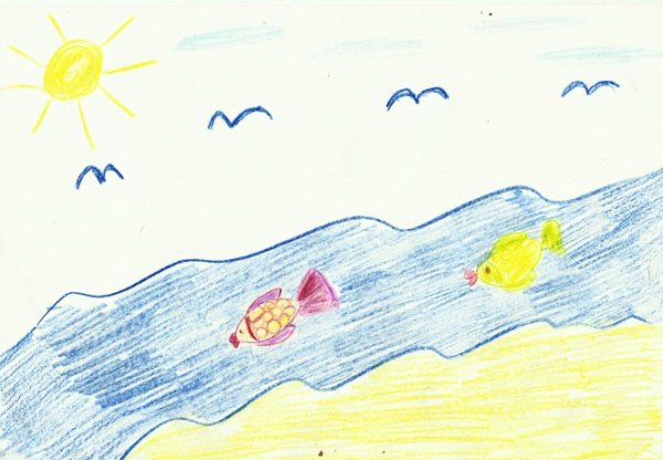 Рисование солнце воздух и вода