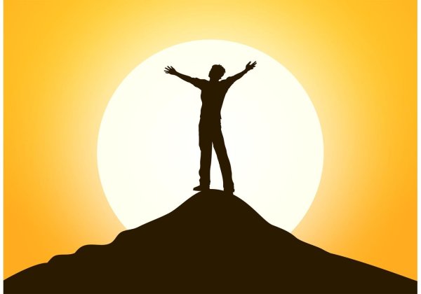 Человек на горе