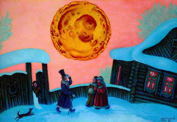 Игорь Шаймарданов художник Псковская Масленица