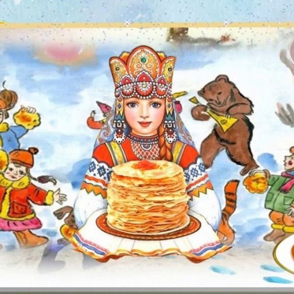 Масленица блины рисунок