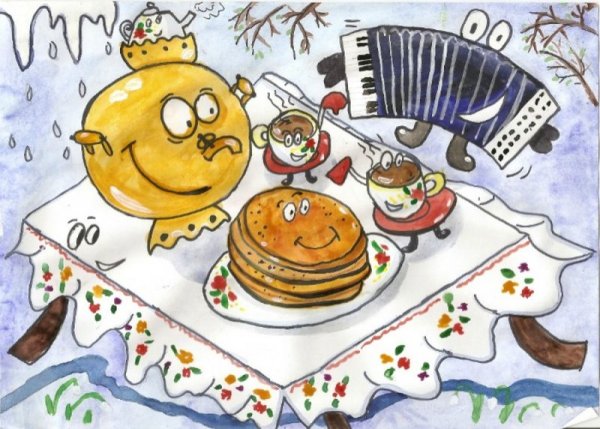 Фон для Масленица для детского сада