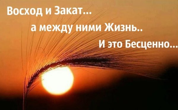 Цитаты про закат