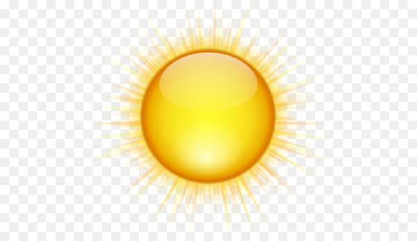 Солнце на прозрачном фоне