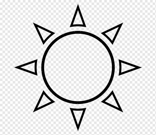 Солнце черно белое