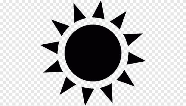 Символ солнца без фона