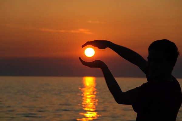 Солнце открытка