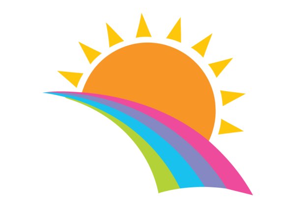 Логотип Радуга для детского сада