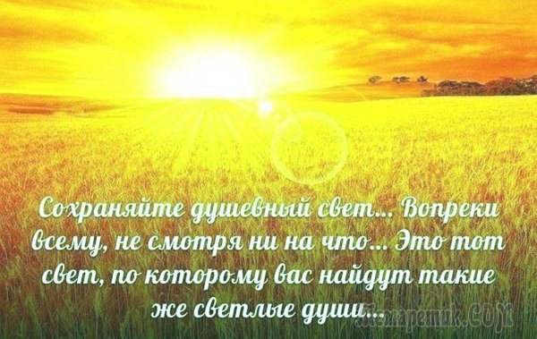 Свет души картинки с надписями