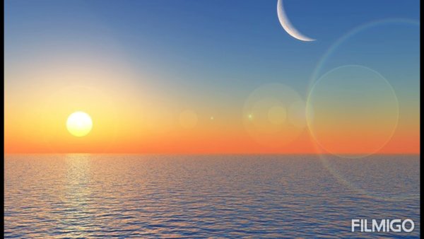 Луна на закате