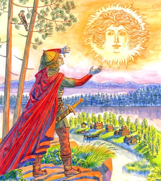 Елисей обращается к солнцу