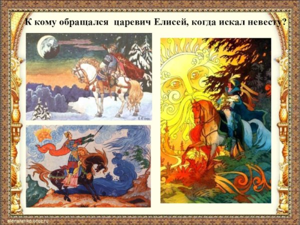 Сказка о мёртвой царевне и семи Царевич Елисей